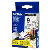 Brother Black On Clear Label Tape 9mm x 8m - TZE121
